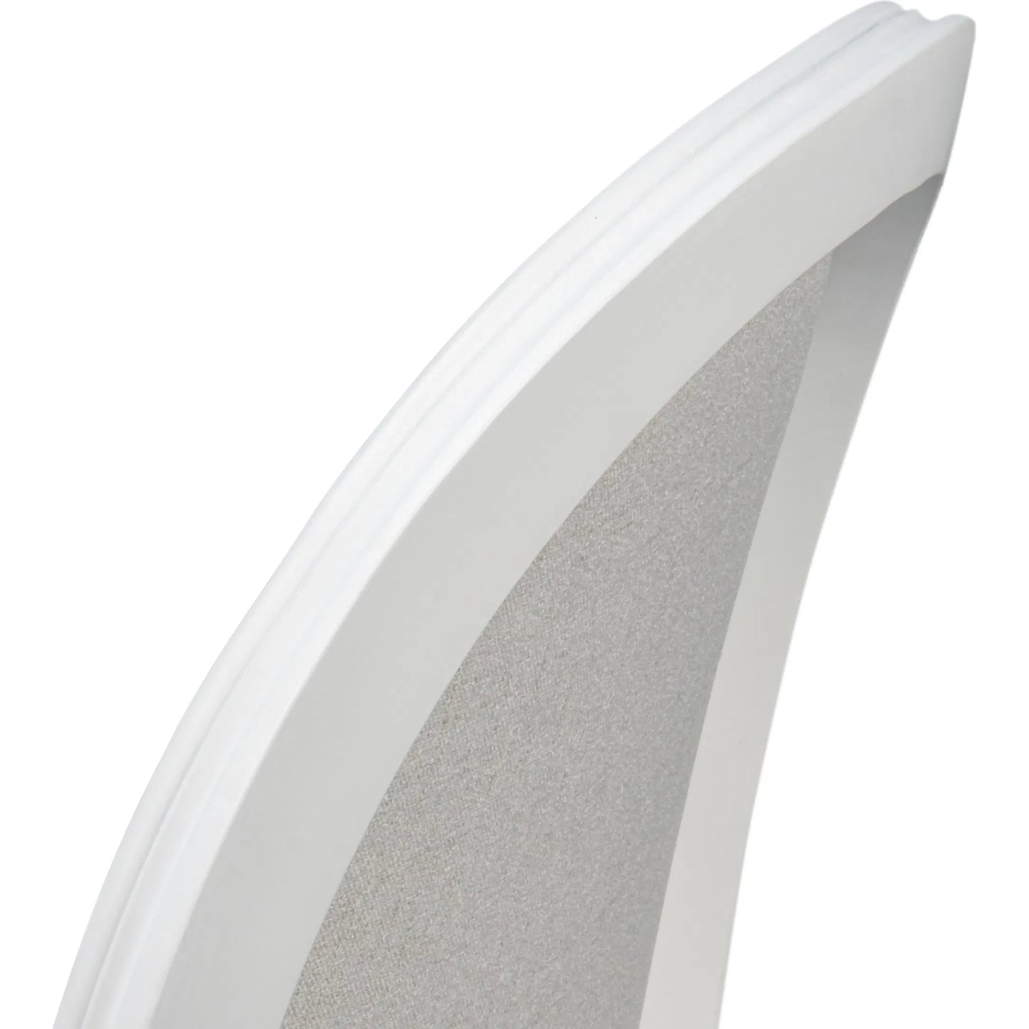 007 SI-2238706 | Closeup | Oval Side Chair (Set of 2) by Sarreid Ltd. in cortina, performance cream. Made from walnut, performance fabric in a traditional style.