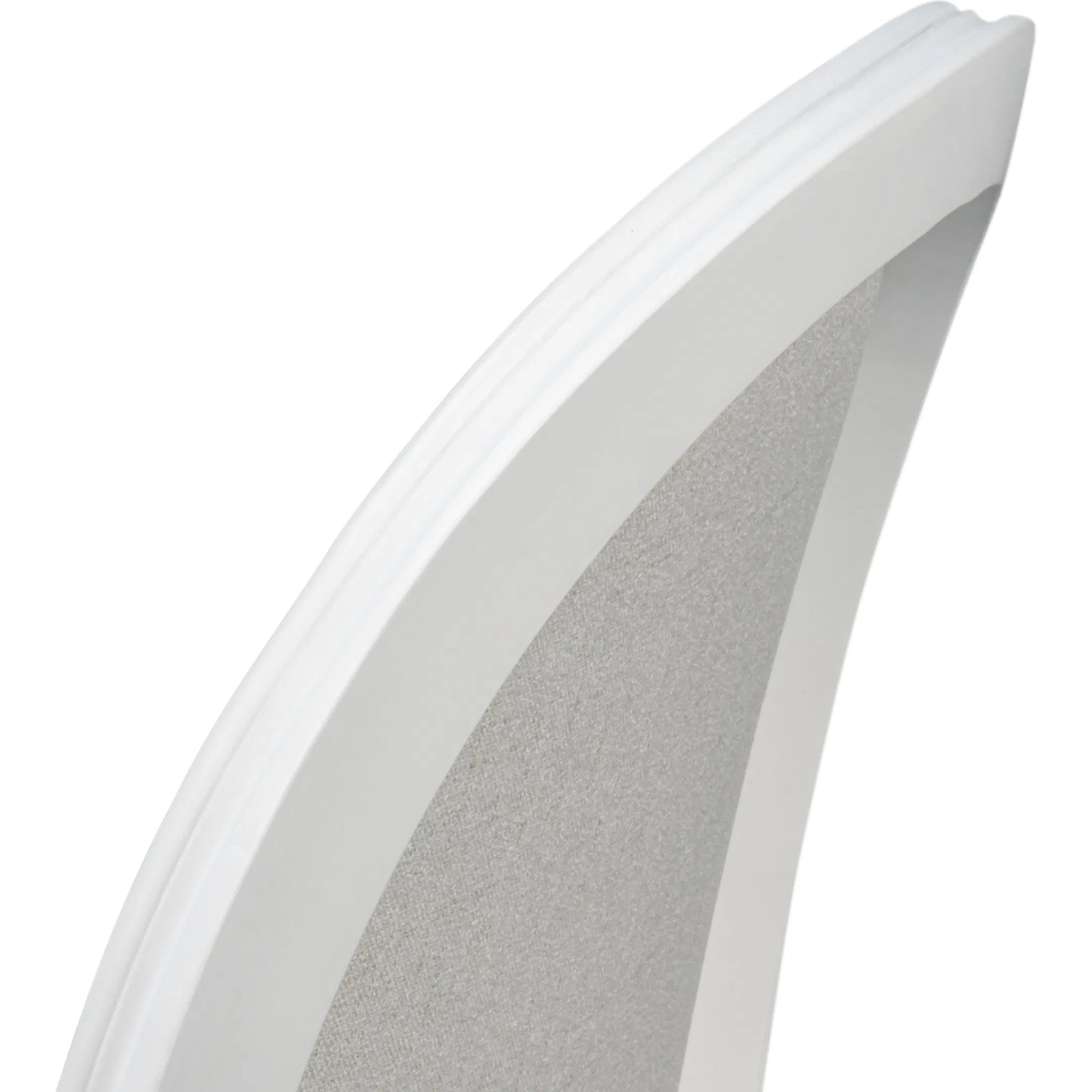 Oval Side Chair (Set of 2) by Sarreid Ltd. in cortina, performance cream. Made from walnut, performance fabric in a traditional style.