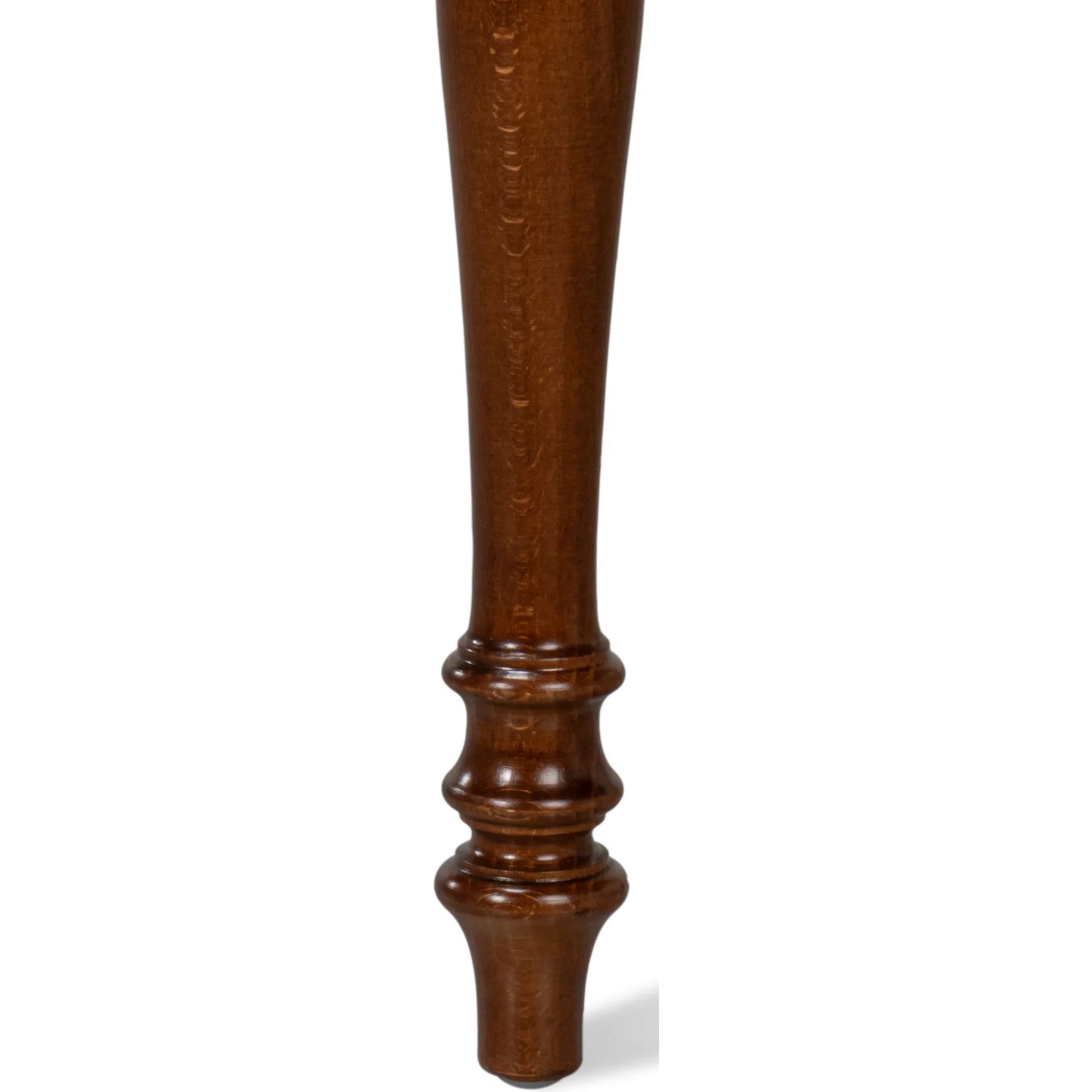 Camile Leather Side Chair by Sarreid Ltd. in sierra brown and old world walnut. Made from leather, walnut in a unique style.