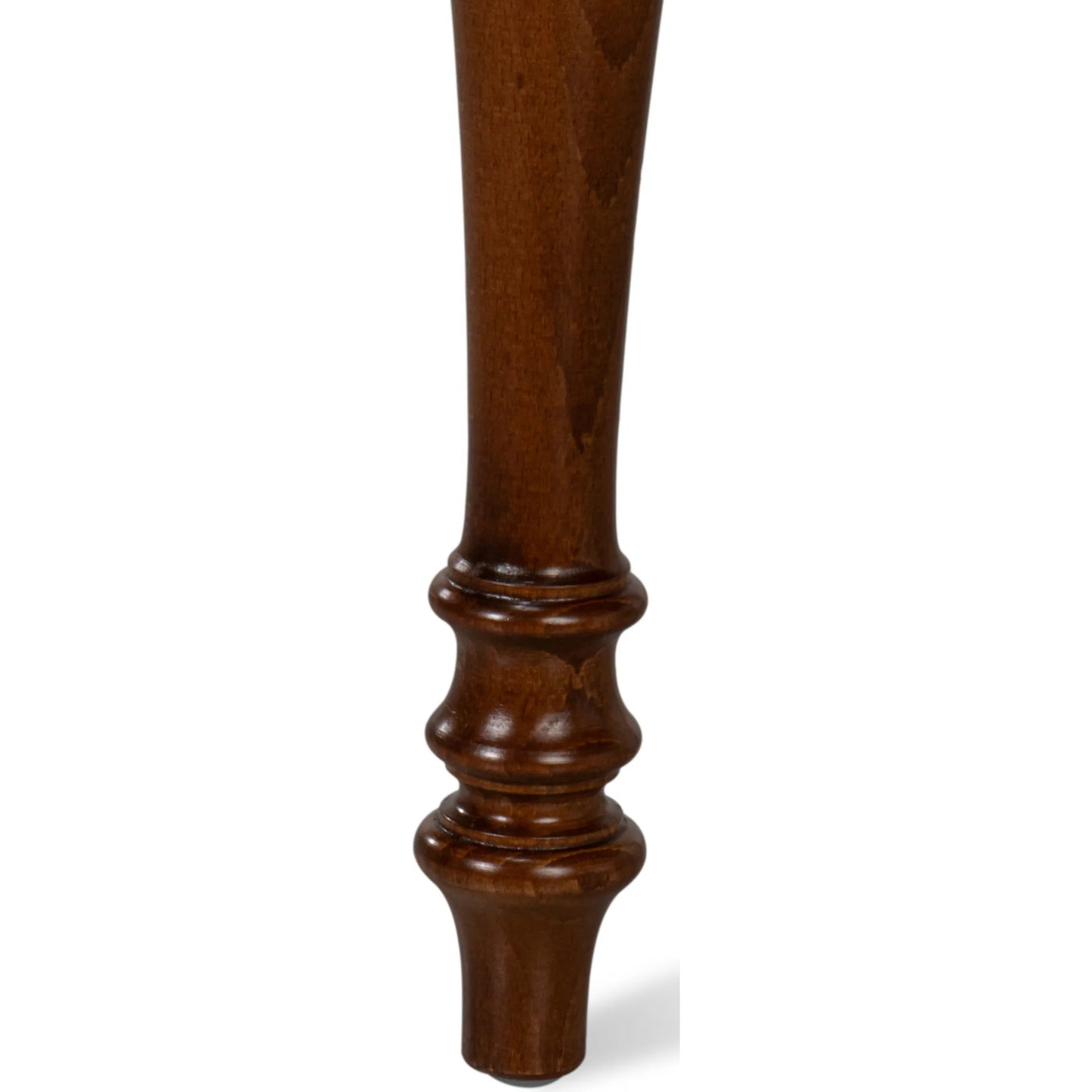 009 SI-2238709 | Closeup | Polk Fabric Side Chair (Set of 2) by Sarreid Ltd. in cream fabric, old world walnut. Made from walnut, fabric in a traditional style.