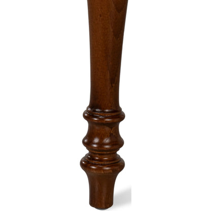 Polk Fabric Side Chair (Set of 2) by Sarreid Ltd. in cream fabric, old world walnut. Made from walnut, fabric in a traditional style.