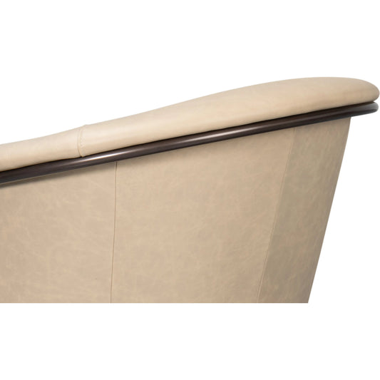 Nagel Distilled Leather Chair by Sarreid Ltd.. Made from unique in a unique style.