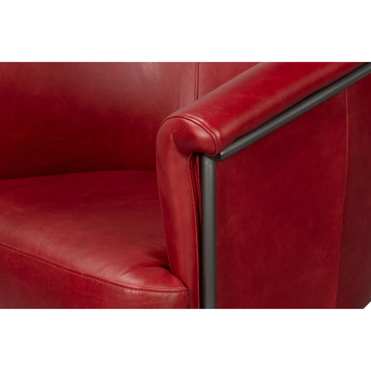 Nagel Distilled Leather Chair by Sarreid Ltd.. Made from unique in a unique style.
