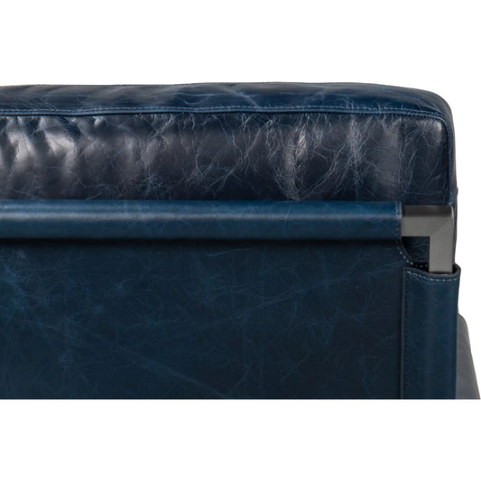 Edmonds Distilled Leather Chair by Sarreid Ltd.. Made from unique in a unique style.