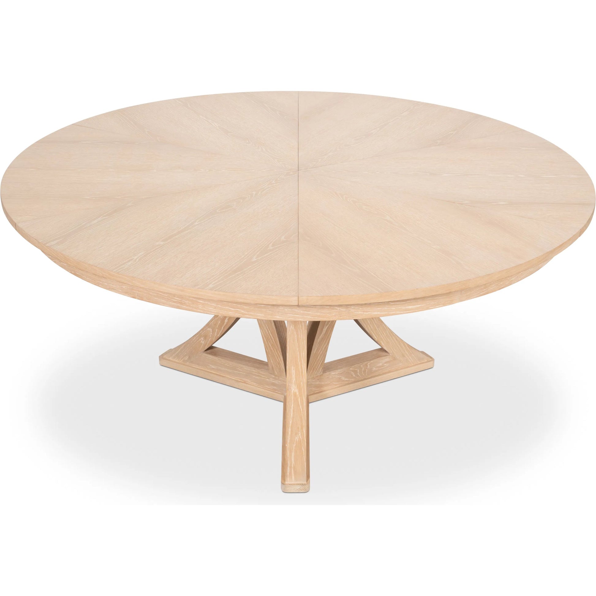 Casual Jupe Dining Table by Sarreid Ltd. in solid oak, veneers. Made from solid oak, veneers in a traditional style.