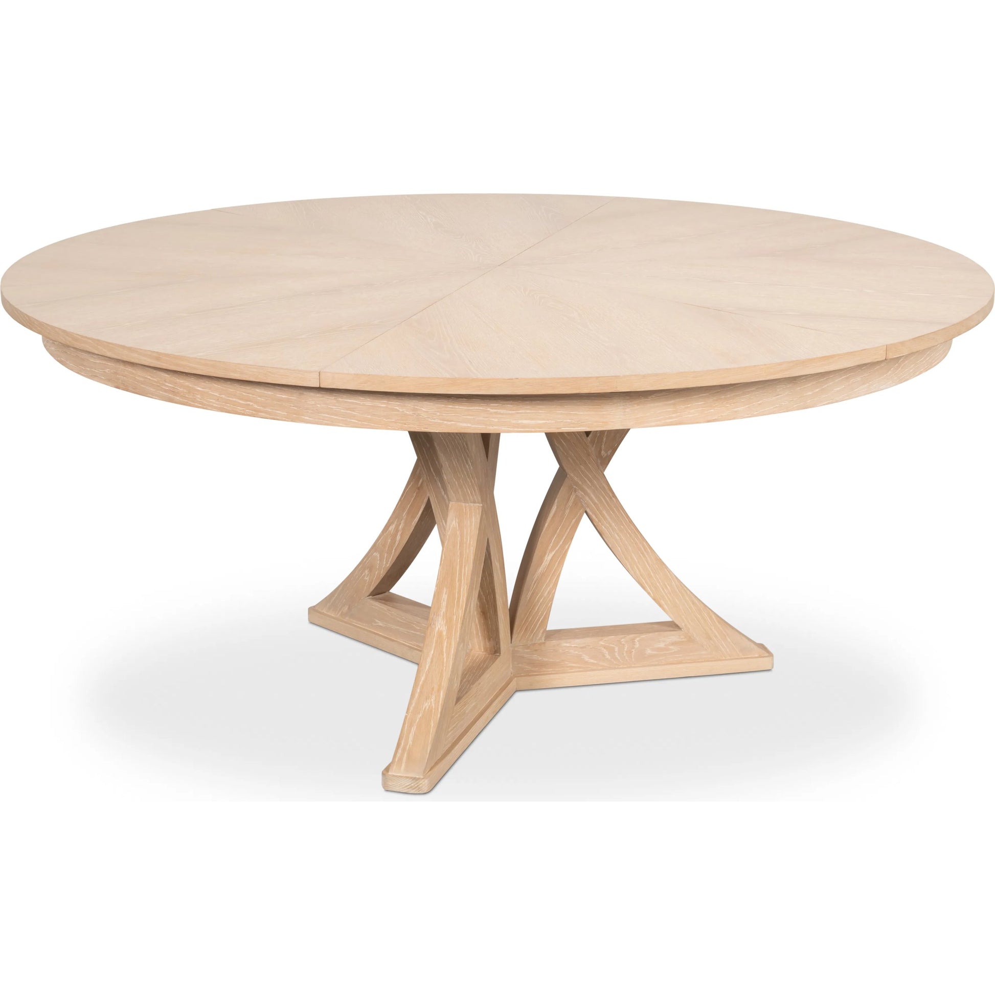 Casual Jupe Dining Table by Sarreid Ltd. in solid oak, veneers. Made from solid oak, veneers in a traditional style.