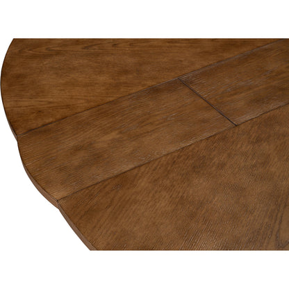 Casual Jupe Dining Table by Sarreid Ltd. in solid oak, veneers. Made from solid oak, veneers in a traditional style.