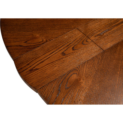 Casual Jupe Dining Table by Sarreid Ltd. in solid oak, veneers. Made from solid oak, veneers in a traditional style.