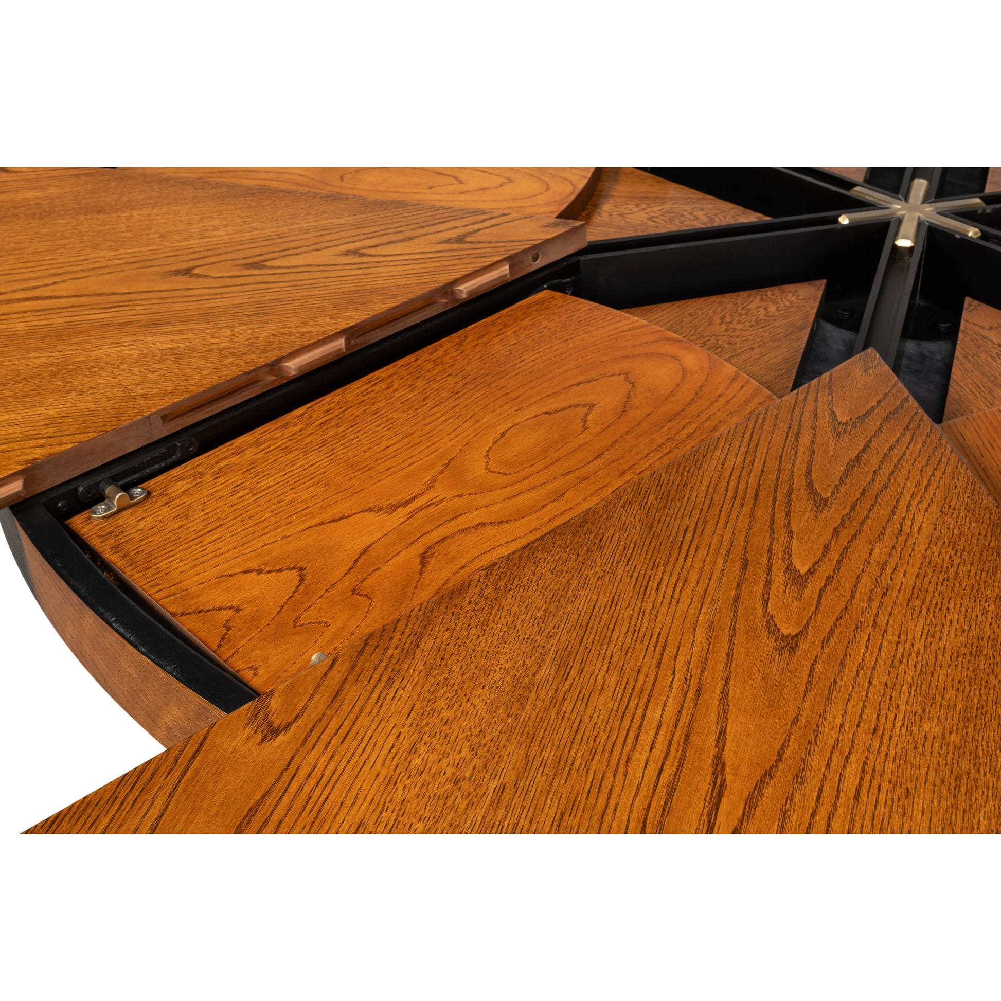 Casual Jupe Dining Table by Sarreid Ltd. in solid oak, veneers. Made from solid oak, veneers in a traditional style.