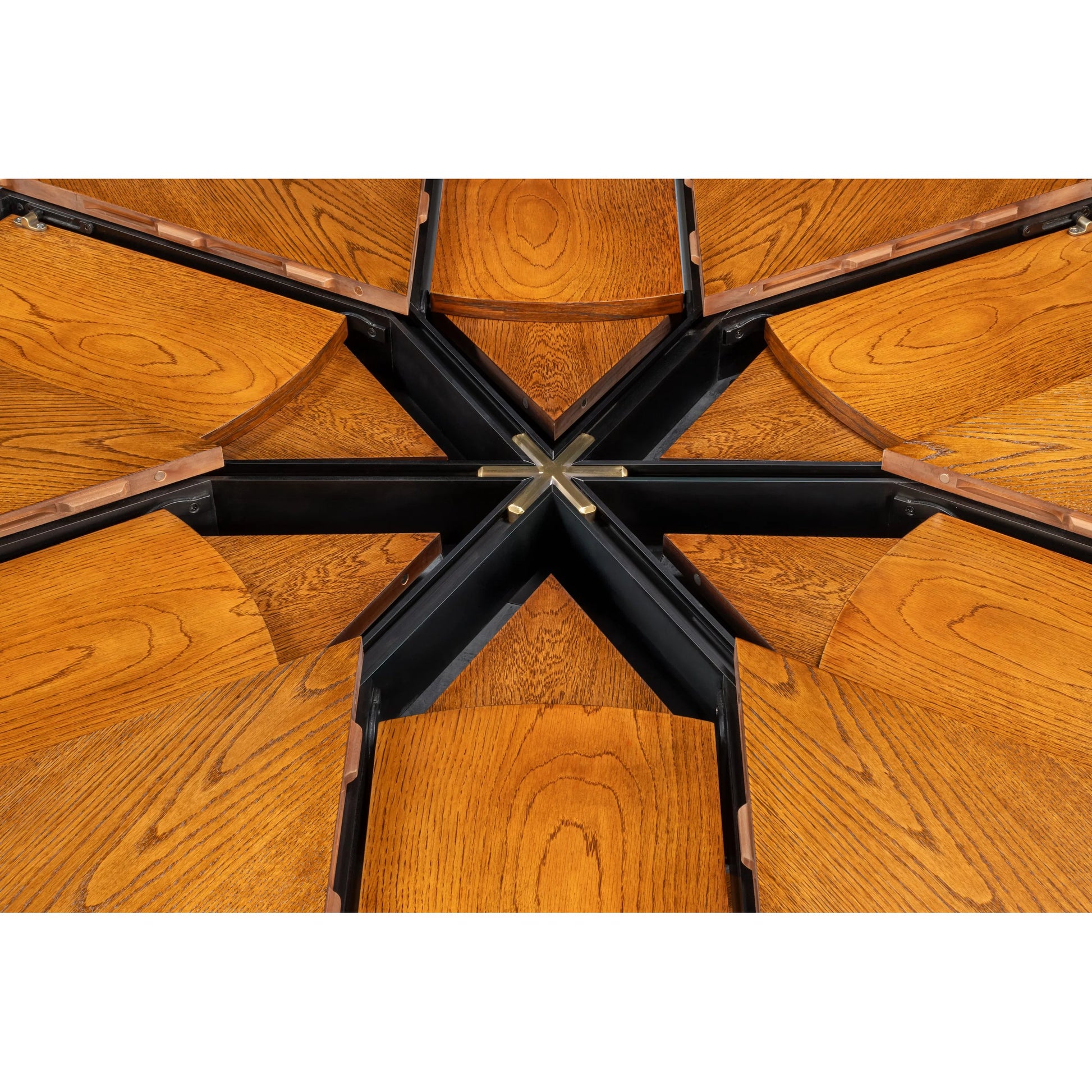 Casual Jupe Dining Table by Sarreid Ltd. in solid oak, veneers. Made from solid oak, veneers in a traditional style.