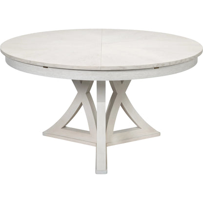 Casual Jupe Dining Table by Sarreid Ltd. in solid oak, veneers. Made from solid oak, veneers in a traditional style.