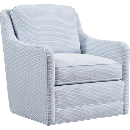 Glennhaven Swivel Chair by Lexington in blue. Made from unique in a modern style.