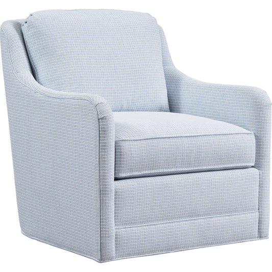 Glennhaven Swivel Chair by Barclay Butera. Made from unique in a transitional style.