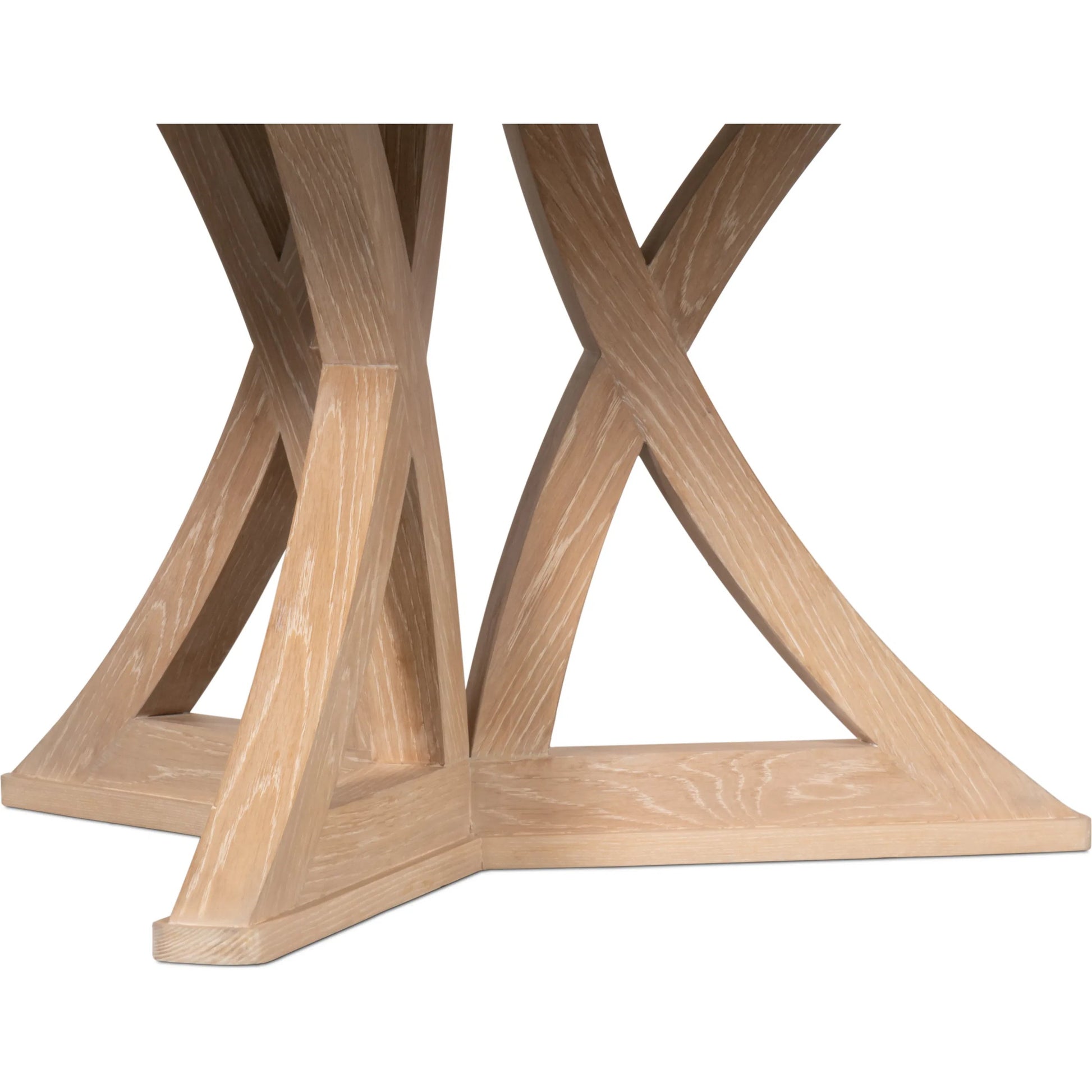 Casual Jupe Dining Table by Sarreid Ltd. in solid oak, veneers. Made from solid oak, veneers in a traditional style.