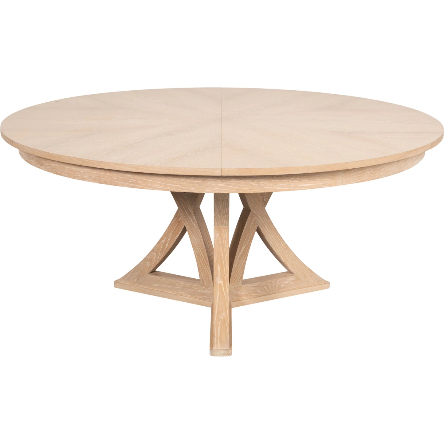 039 SI-2262529 | Primary Silo | Casual Jupe Dining Table by Sarreid Ltd. in solid oak, veneers. Made from solid oak, veneers in a traditional style.