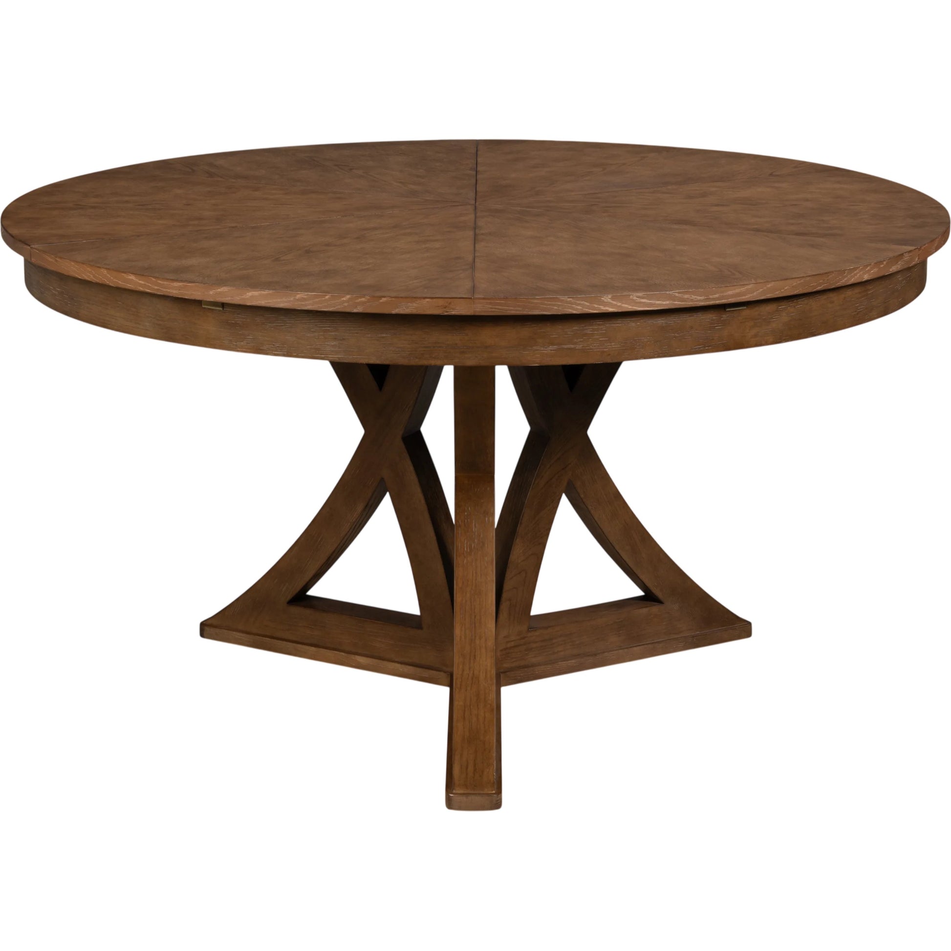 Casual Jupe Dining Table by Sarreid Ltd. in solid oak, veneers. Made from solid oak, veneers in a traditional style.
