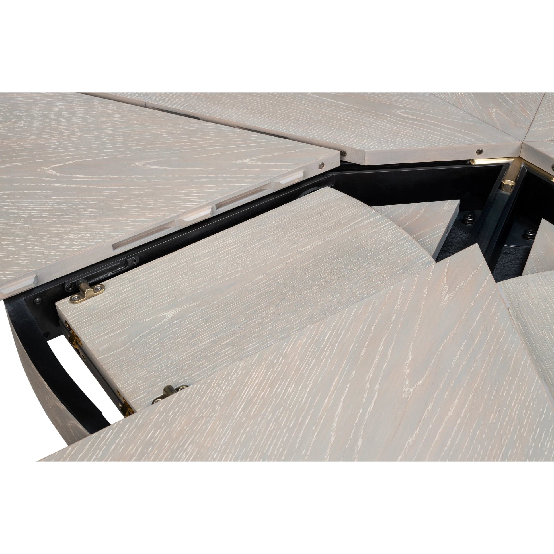 Casual Jupe Dining Table by Sarreid Ltd. in solid oak, veneers. Made from solid oak, veneers in a traditional style.