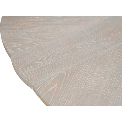 Casual Jupe Dining Table by Sarreid Ltd. in solid oak, veneers. Made from solid oak, veneers in a traditional style.