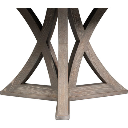 Casual Jupe Dining Table by Sarreid Ltd. in solid oak, veneers. Made from solid oak, veneers in a traditional style.
