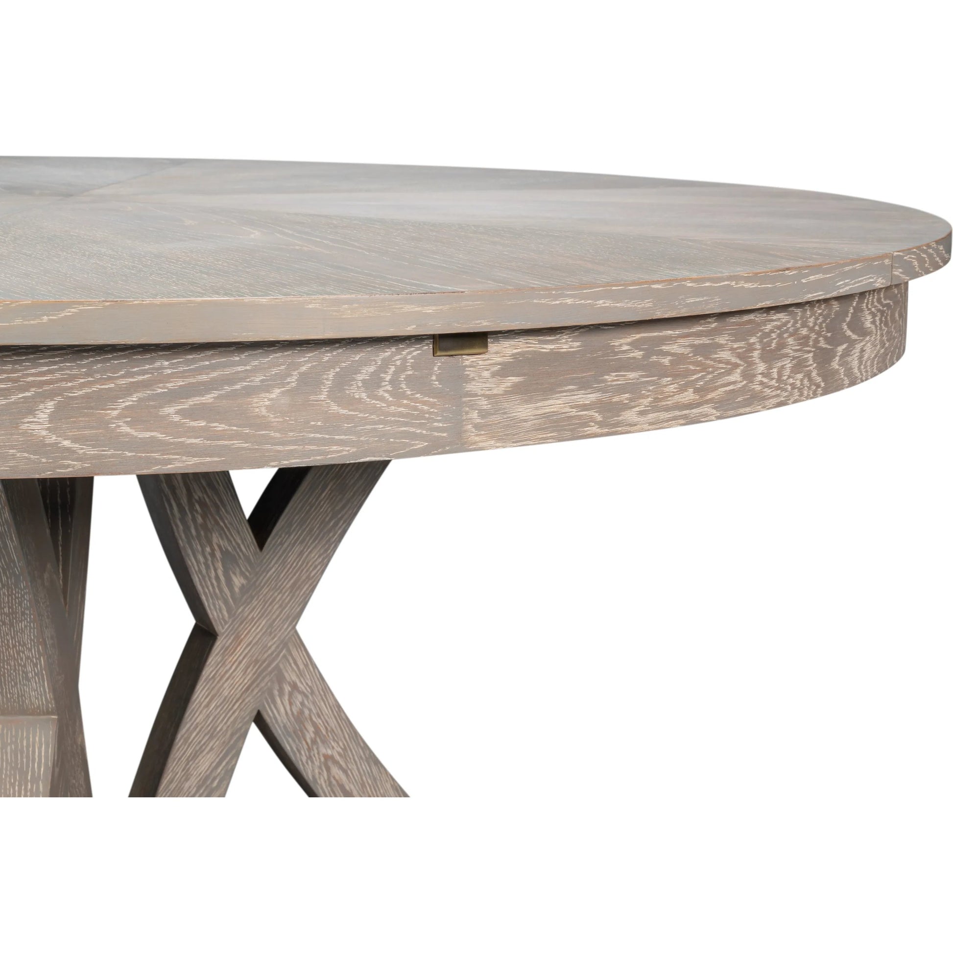 Casual Jupe Dining Table by Sarreid Ltd. in solid oak, veneers. Made from solid oak, veneers in a traditional style.