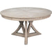 Casual Jupe Dining Table by Sarreid Ltd. in solid oak, veneers. Made from solid oak, veneers in a traditional style.