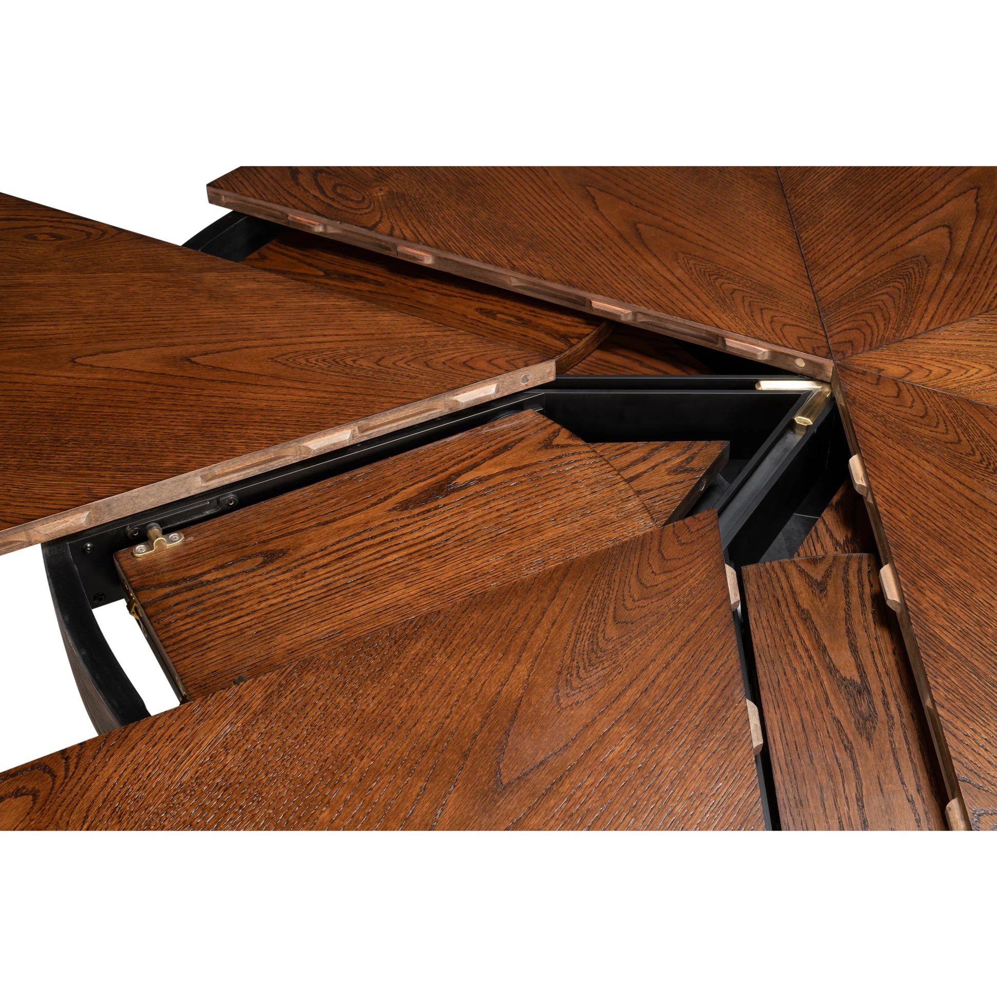 Casual Jupe Dining Table by Sarreid Ltd. in solid oak, veneers. Made from solid oak, veneers in a traditional style.