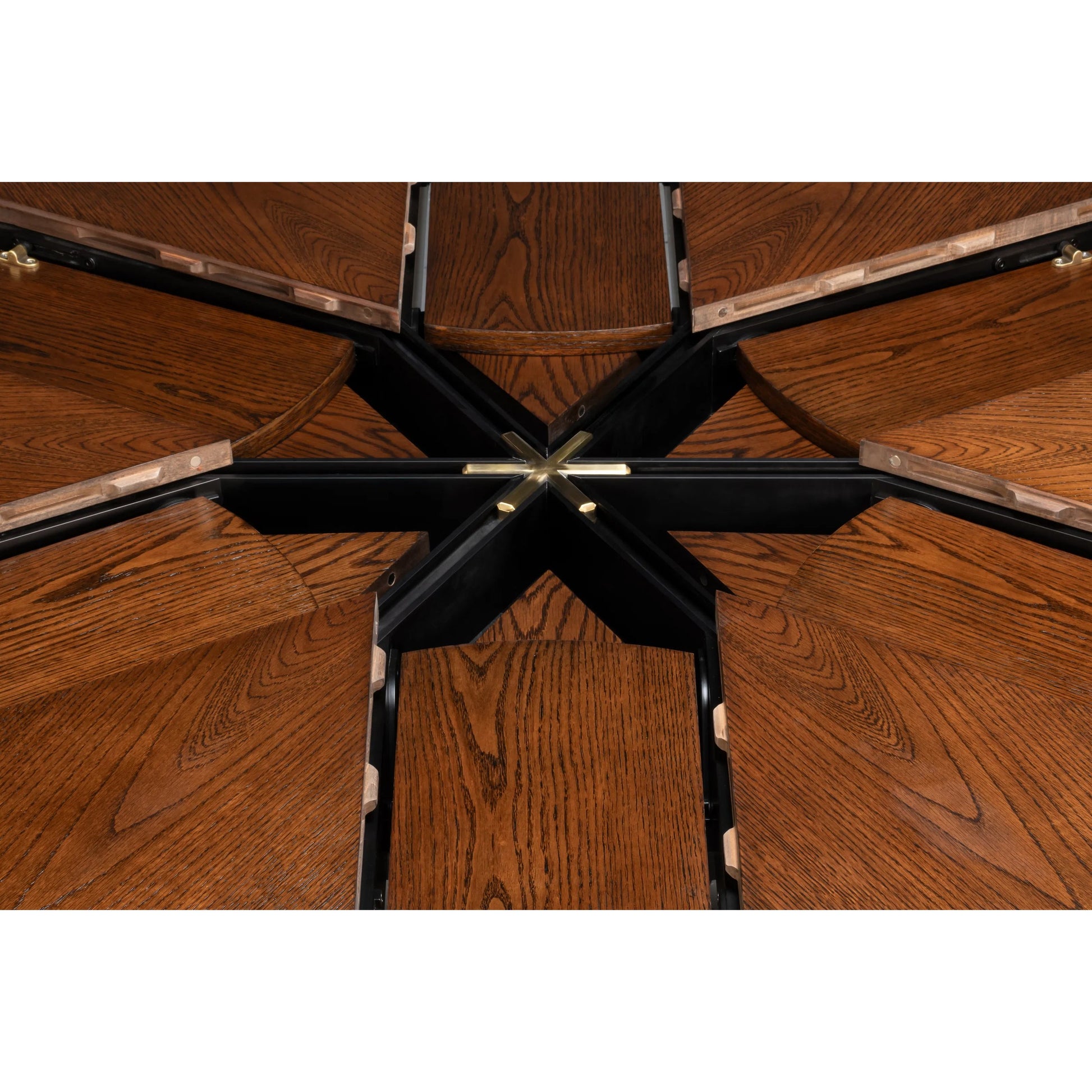 Casual Jupe Dining Table by Sarreid Ltd. in solid oak, veneers. Made from solid oak, veneers in a traditional style.