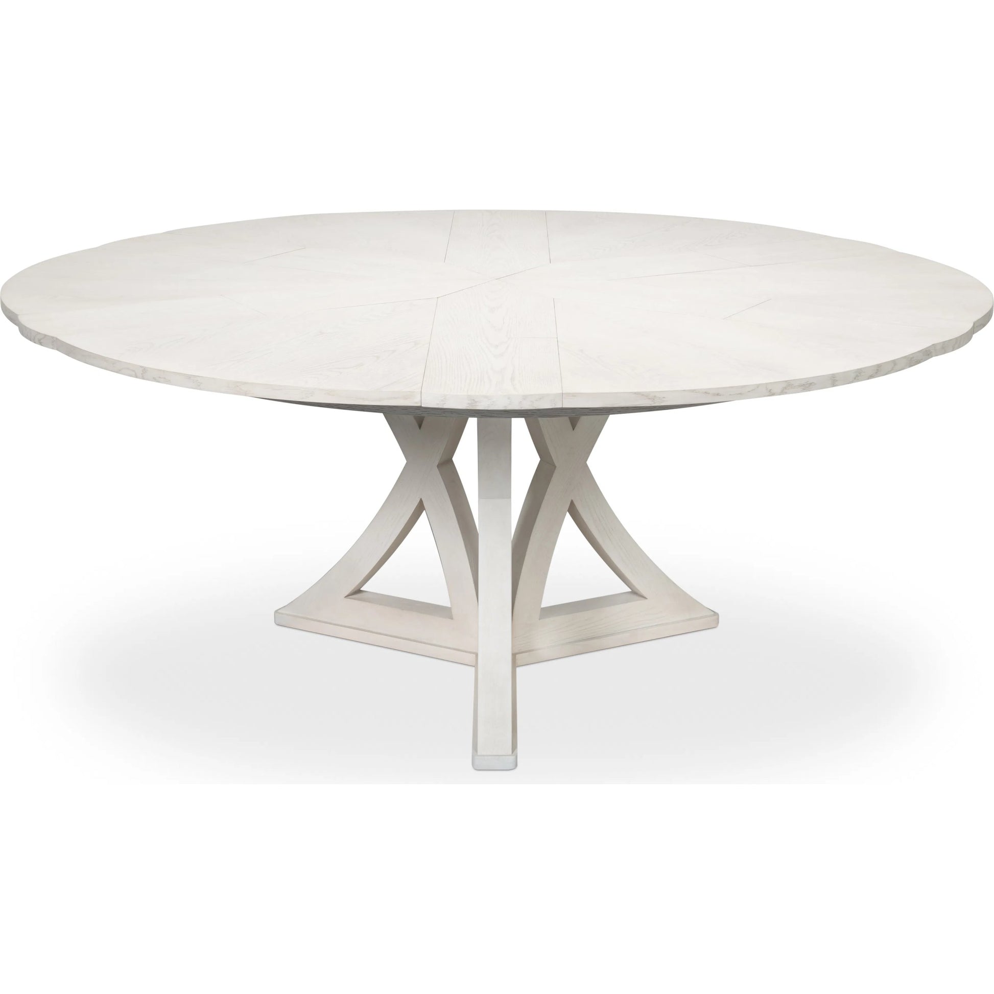 Casual Jupe Dining Table by Sarreid Ltd. in solid oak, veneers. Made from solid oak, veneers in a traditional style.