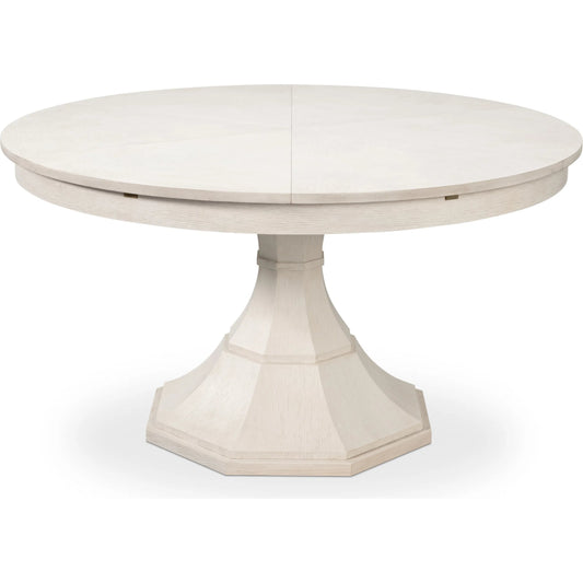 Giselle Jupe Dining Table by Sarreid Ltd.. Made from oak solids, veneers in a unique style.
