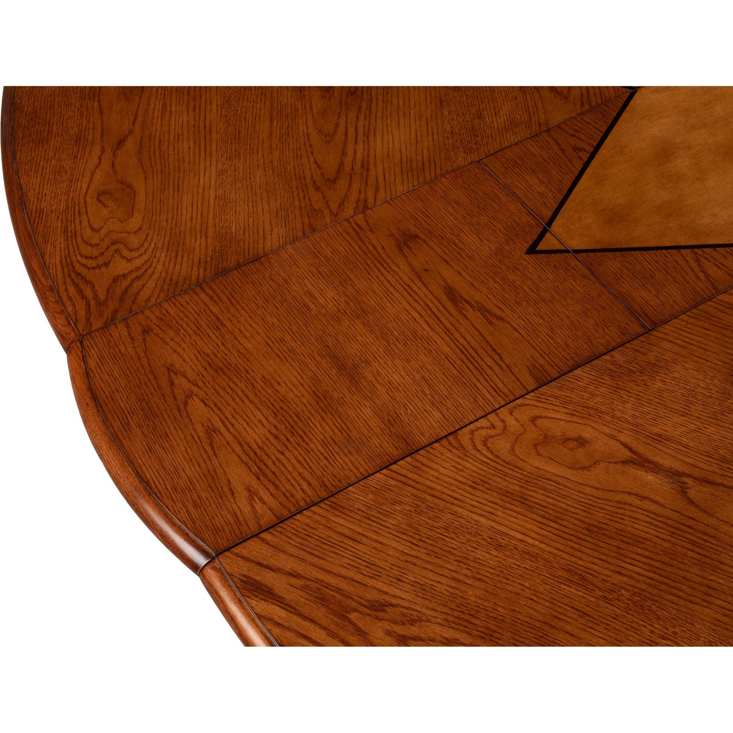 021 SI-2262520 | Closeup | Austin Jupe Dining Table by Sarreid Ltd. in brown and solid walnut, white oak veneer. Made from unique in a traditional style.