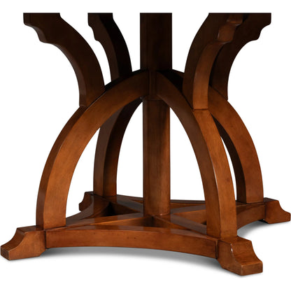 Austin Jupe Dining Table by Sarreid Ltd. in brown and solid walnut, white oak veneer. Made from unique in a traditional style.