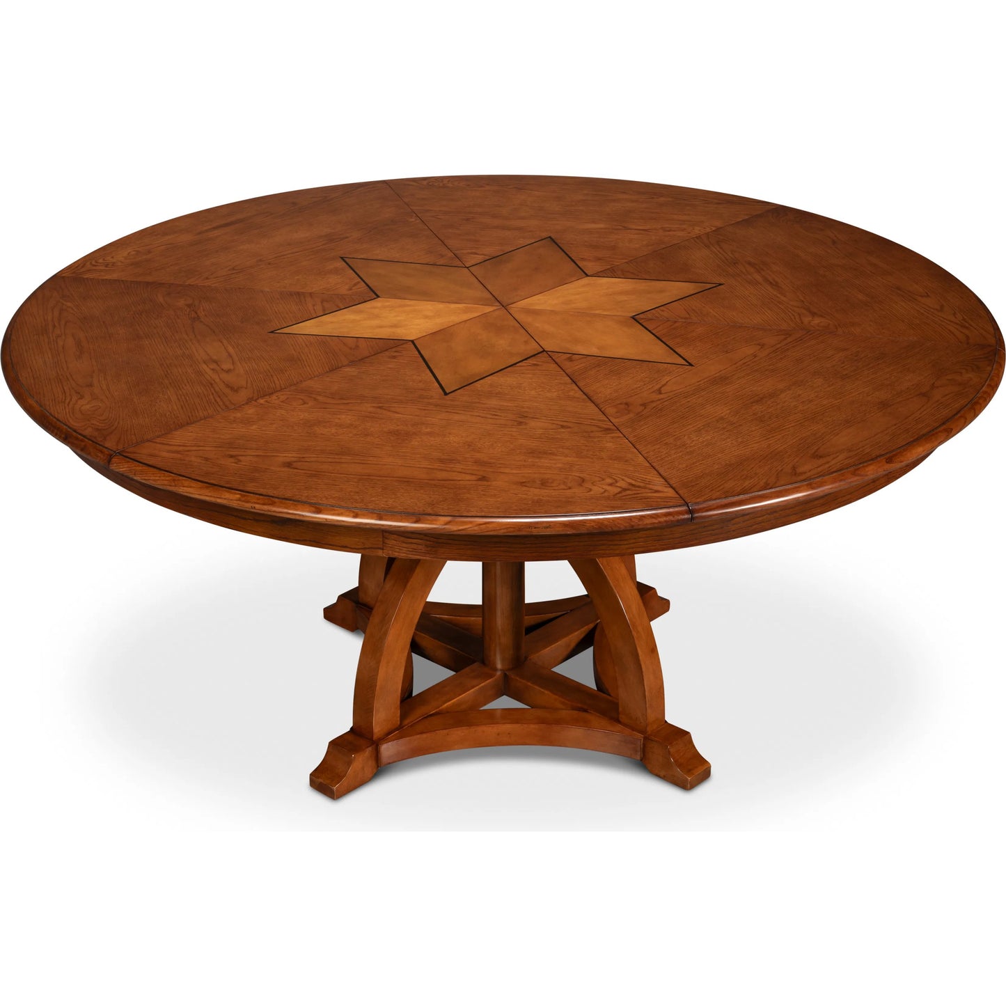 011 SI-2262520 | Additional Silo | Austin Jupe Dining Table by Sarreid Ltd. in brown and solid walnut, white oak veneer. Made from unique in a traditional style.