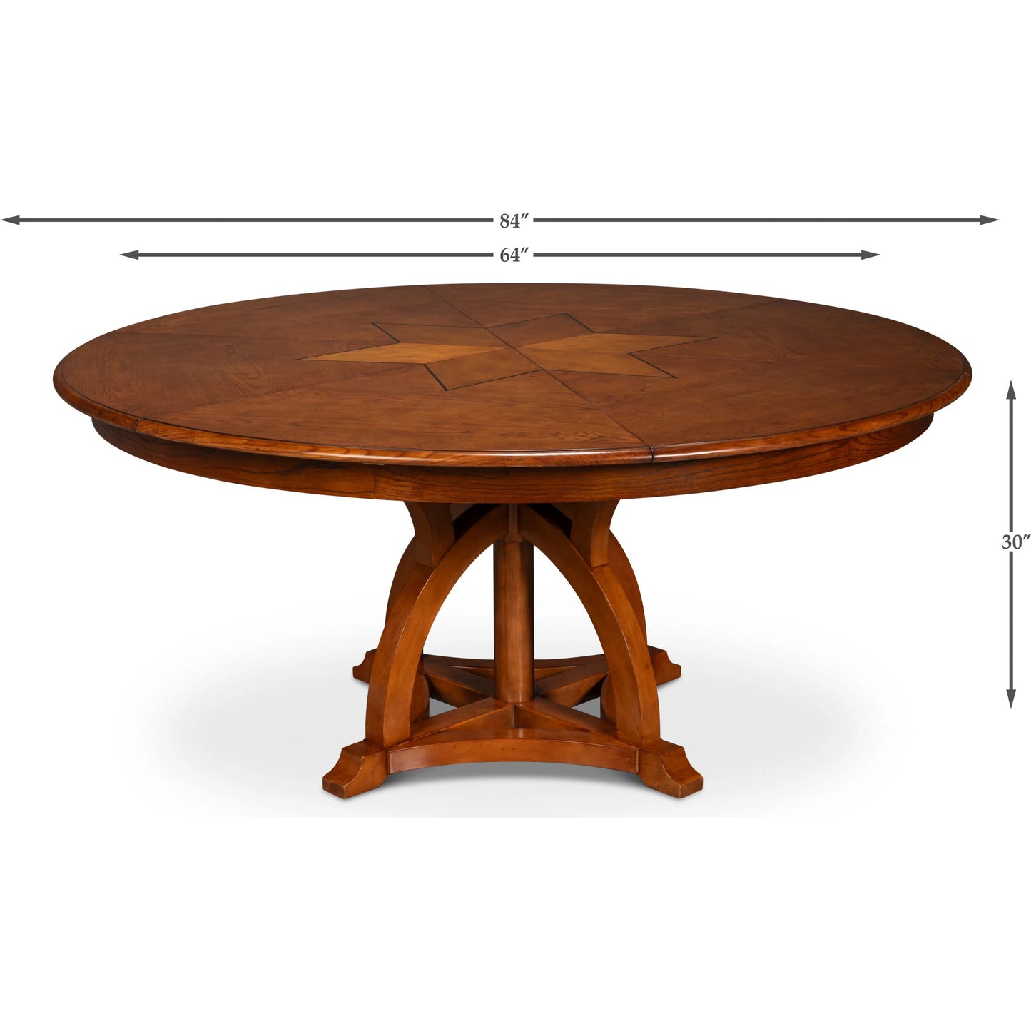 016 SI-2262520 | Additional Silo | Austin Jupe Dining Table by Sarreid Ltd. in brown and solid walnut, white oak veneer. Made from unique in a traditional style.