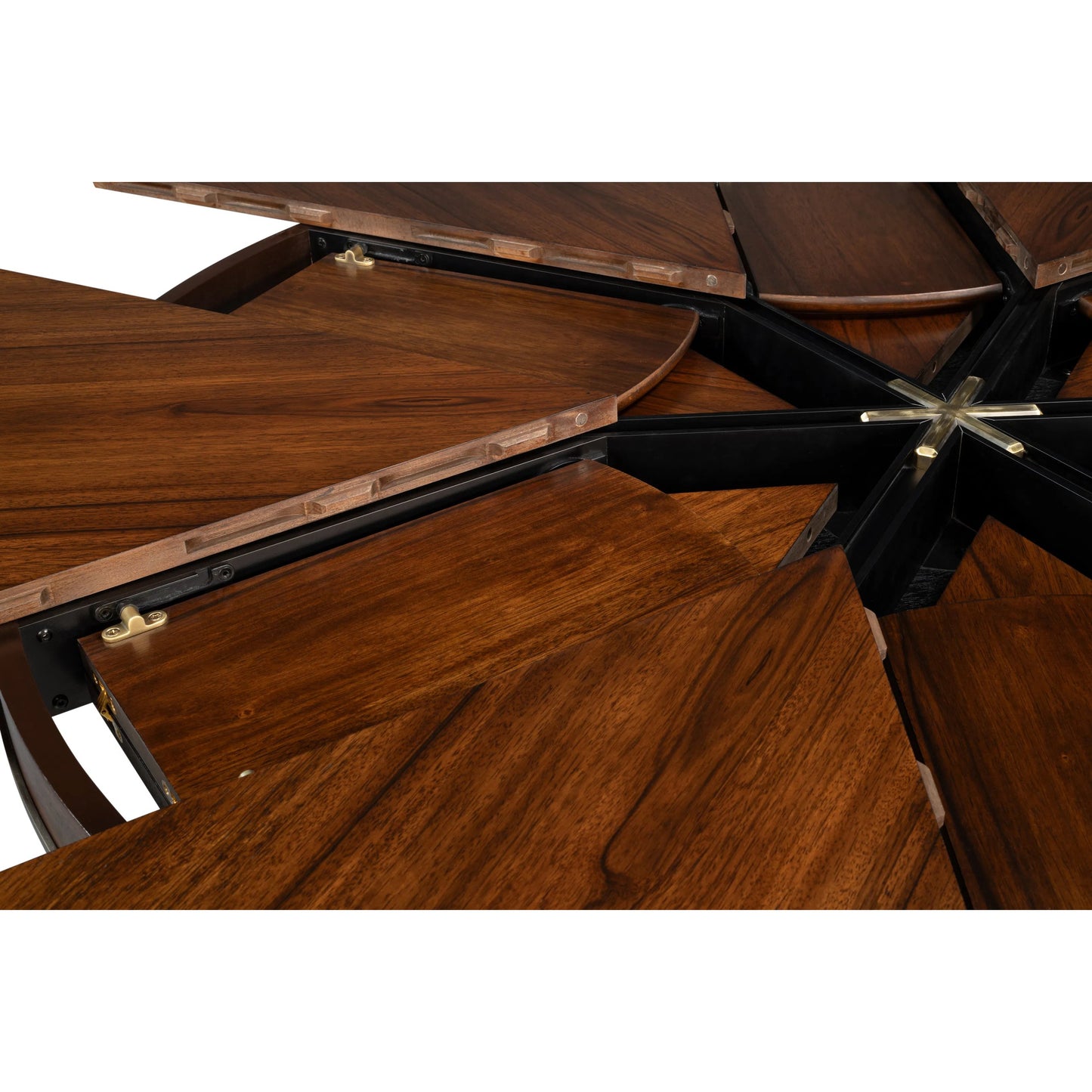 007 SI-2372572 | Closeup | Soho Jupe Dining Table by Sarreid Ltd. in brown. Made from paldao wood in a traditional style.