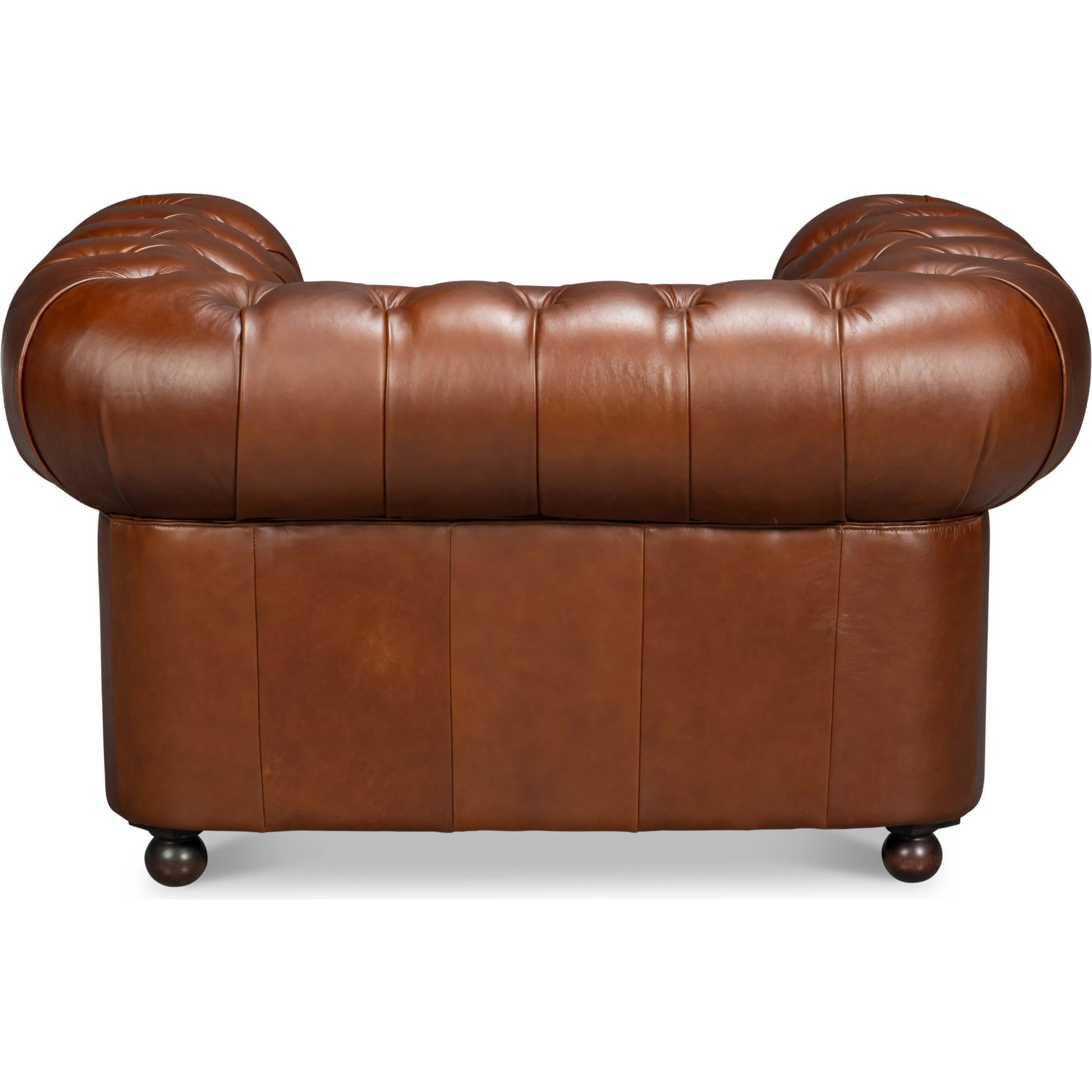 Savile Leather Chair by Sarreid Ltd. in britian green. Made from rubber wood legs, leather in a traditional style.