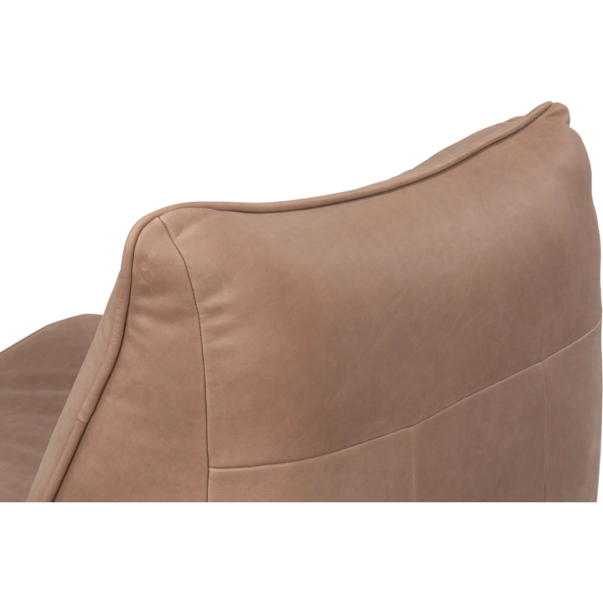 Kennett Swivel Chair by Sarreid Ltd.. Made from leather in a traditional style.