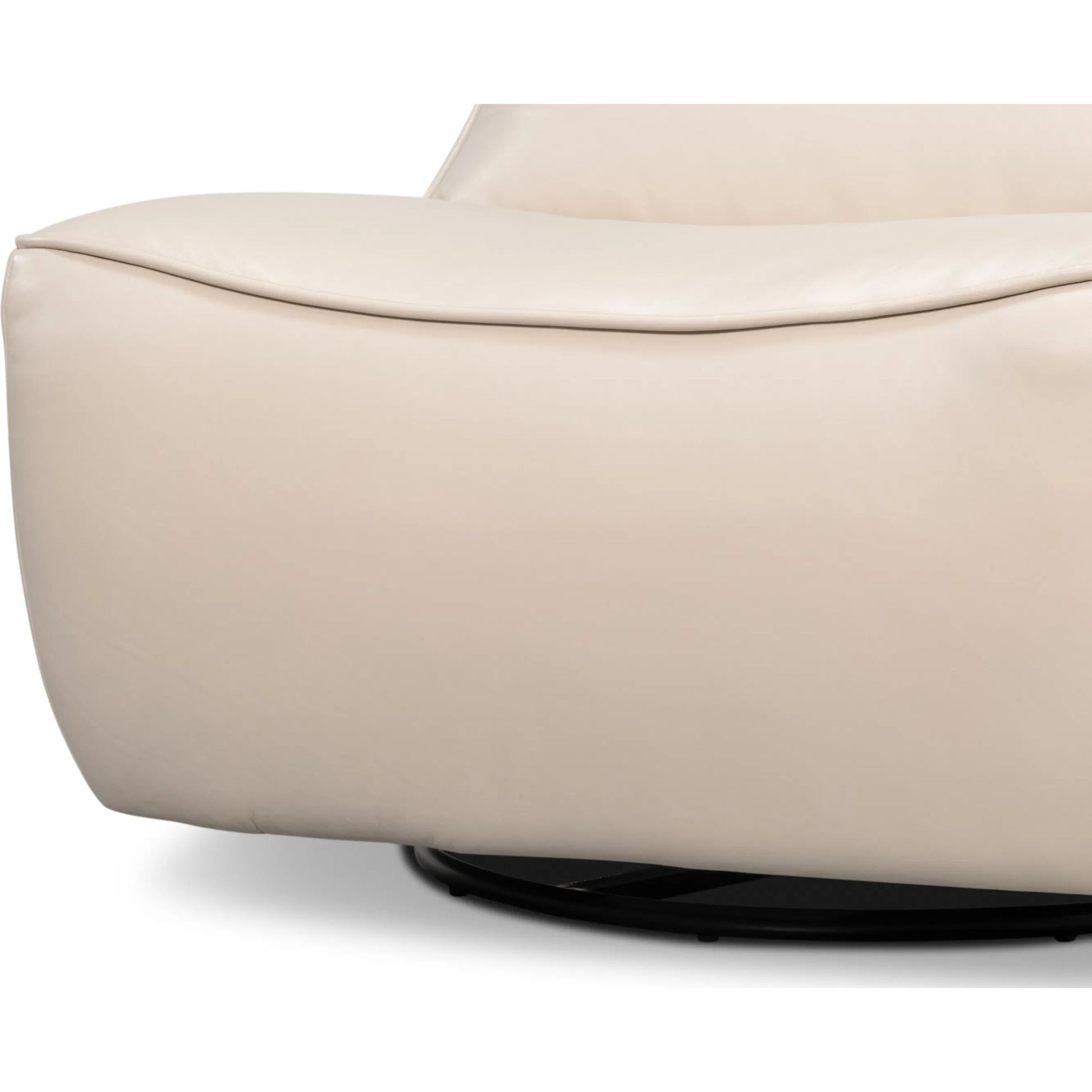 Kennett Swivel Chair by Sarreid Ltd.. Made from leather in a traditional style.