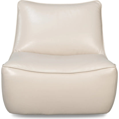 Kennett Swivel Chair by Sarreid Ltd.. Made from leather in a traditional style.