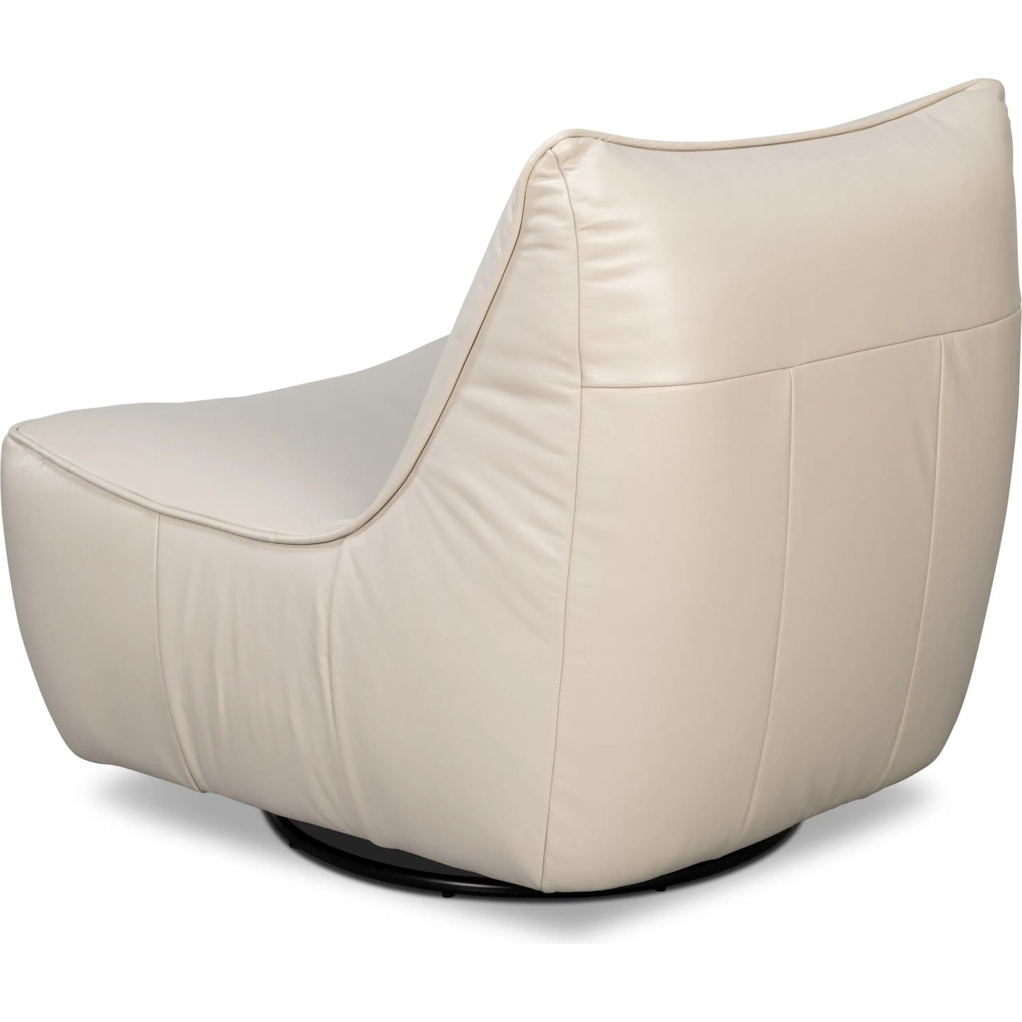 012 SI-2378489 | Additional Silo | Kennett Swivel Chair by Sarreid Ltd.. Made from leather in a traditional style.