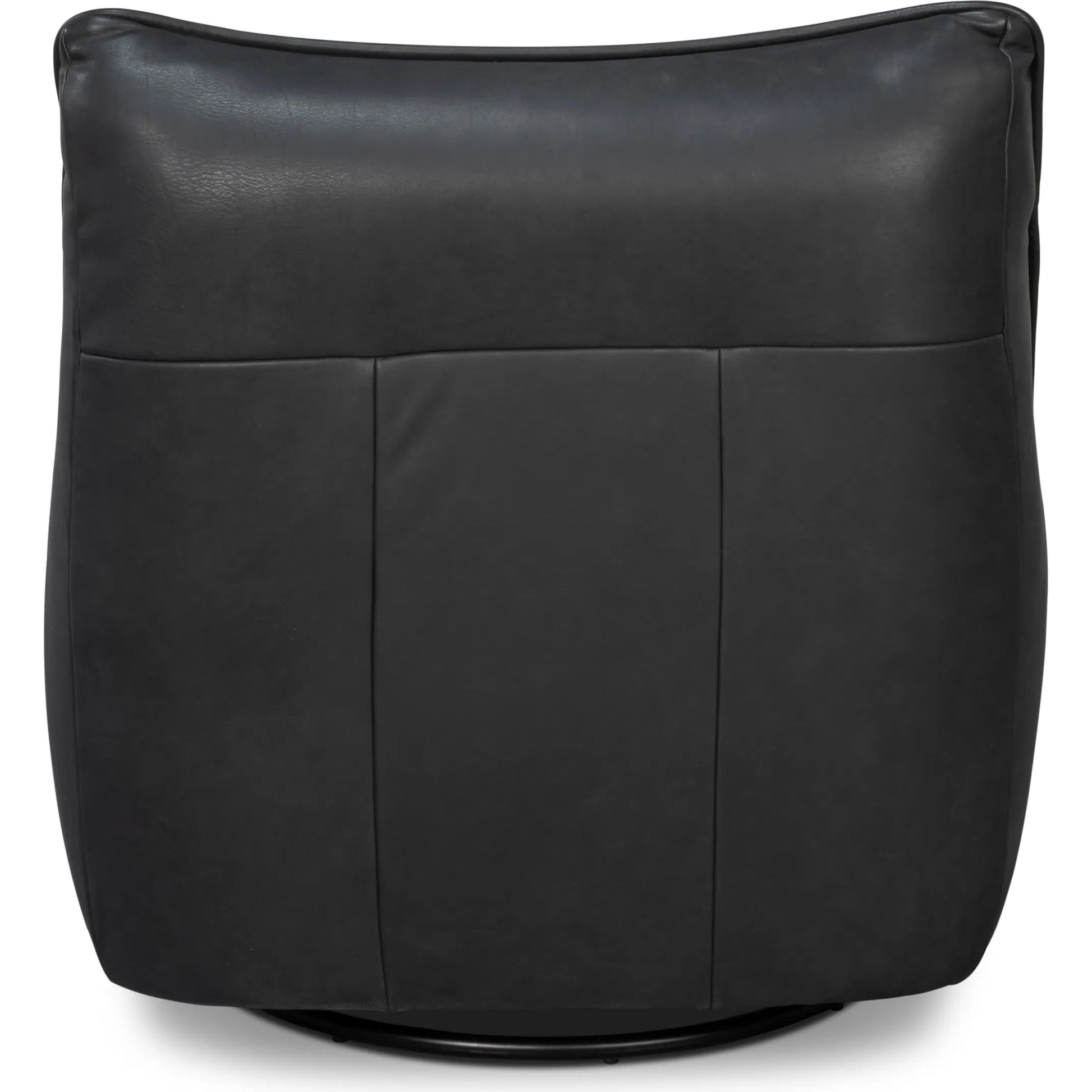 Kennett Swivel Chair by Sarreid Ltd.. Made from leather in a traditional style.