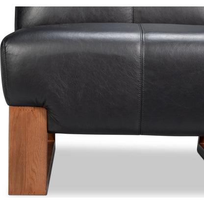 Wylam Leather Chair by Sarreid Ltd.. Made from leather in a traditional style.