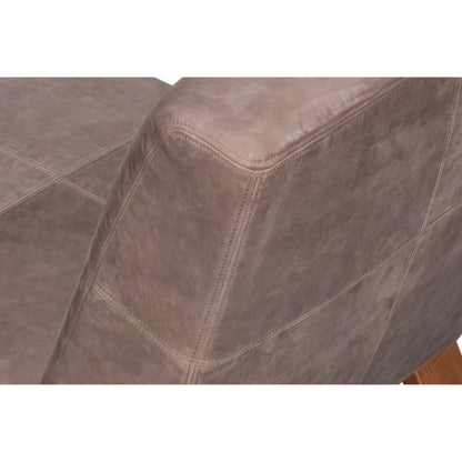 Wylam Leather Chair by Sarreid Ltd.. Made from leather in a traditional style.