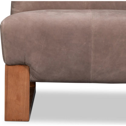 Wylam Leather Chair by Sarreid Ltd.. Made from leather in a traditional style.