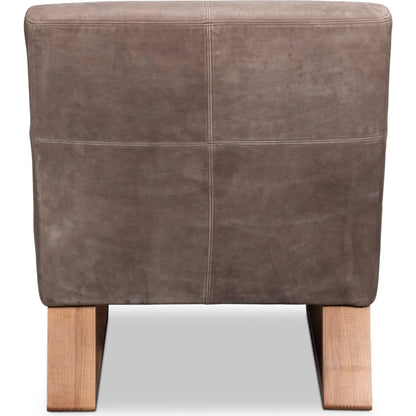 Wylam Leather Chair by Sarreid Ltd.. Made from leather in a traditional style.