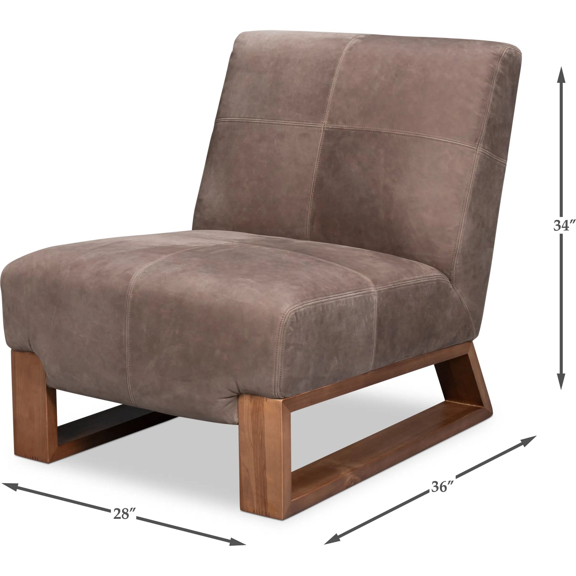 Wylam Leather Chair by Sarreid Ltd.. Made from unique in a traditional style.