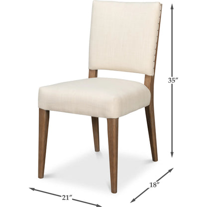 Bauhaus Chair (Set of 2) by Sarreid Ltd.. Made from 100% polyester fabric, oak wood in a unique style.