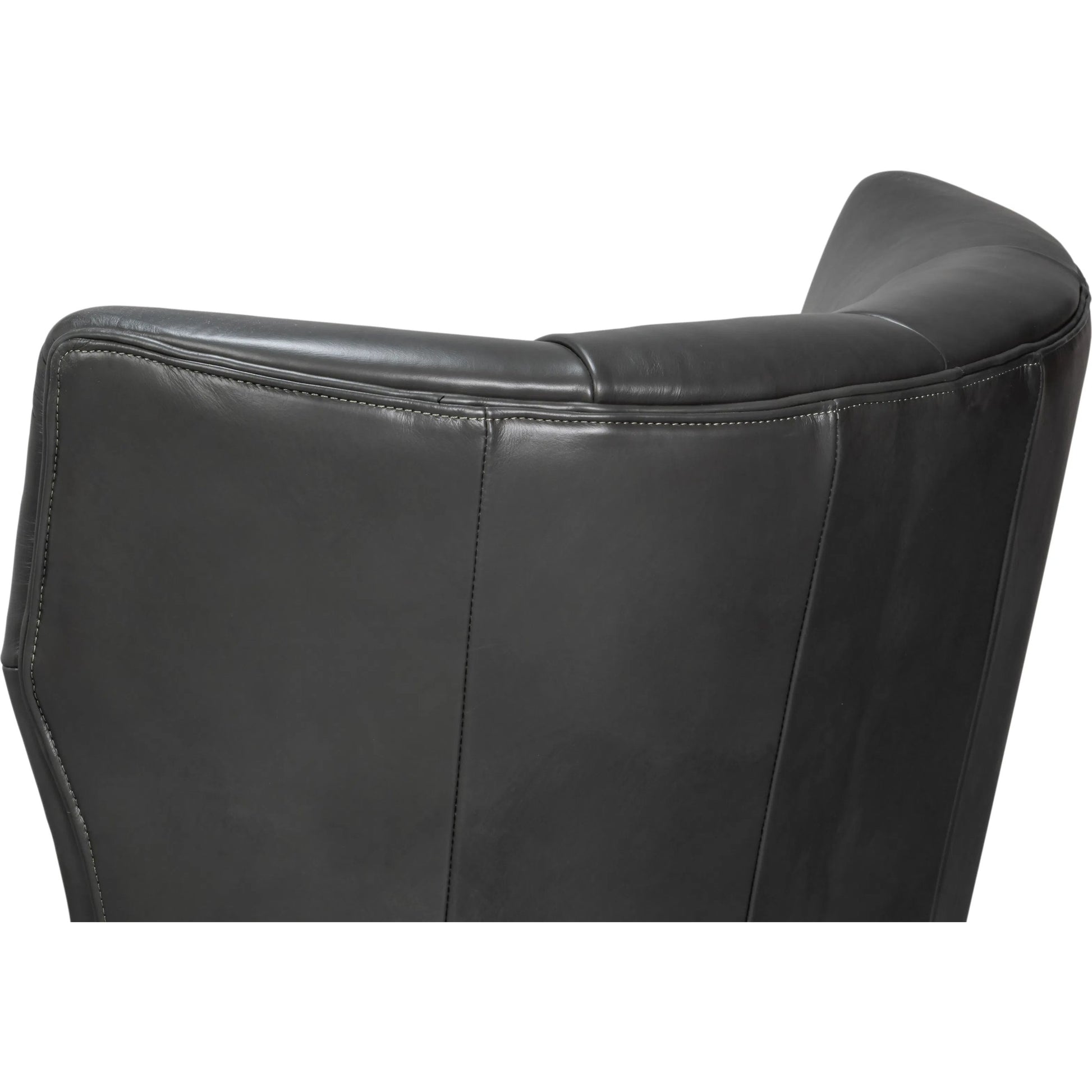 Alastair Chair by Sarreid Ltd.. Made from leather in a traditional style.
