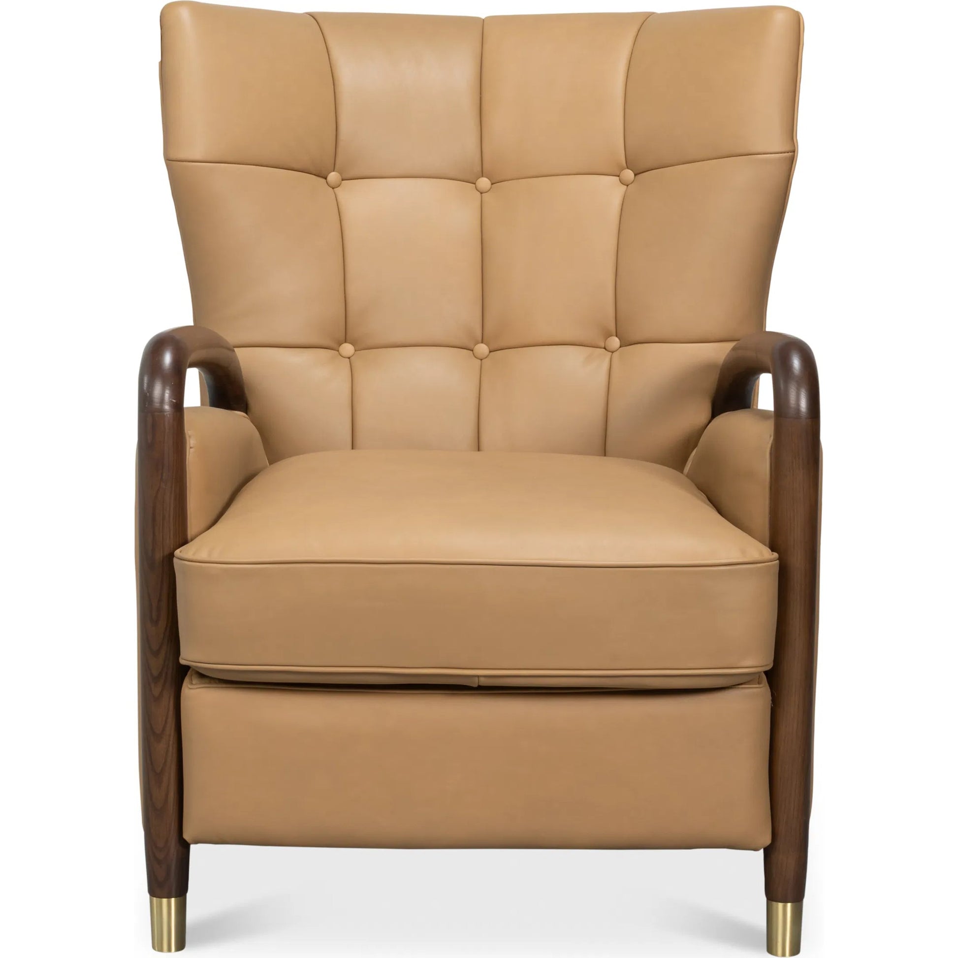 Alastair Chair by Sarreid Ltd.. Made from leather in a traditional style.