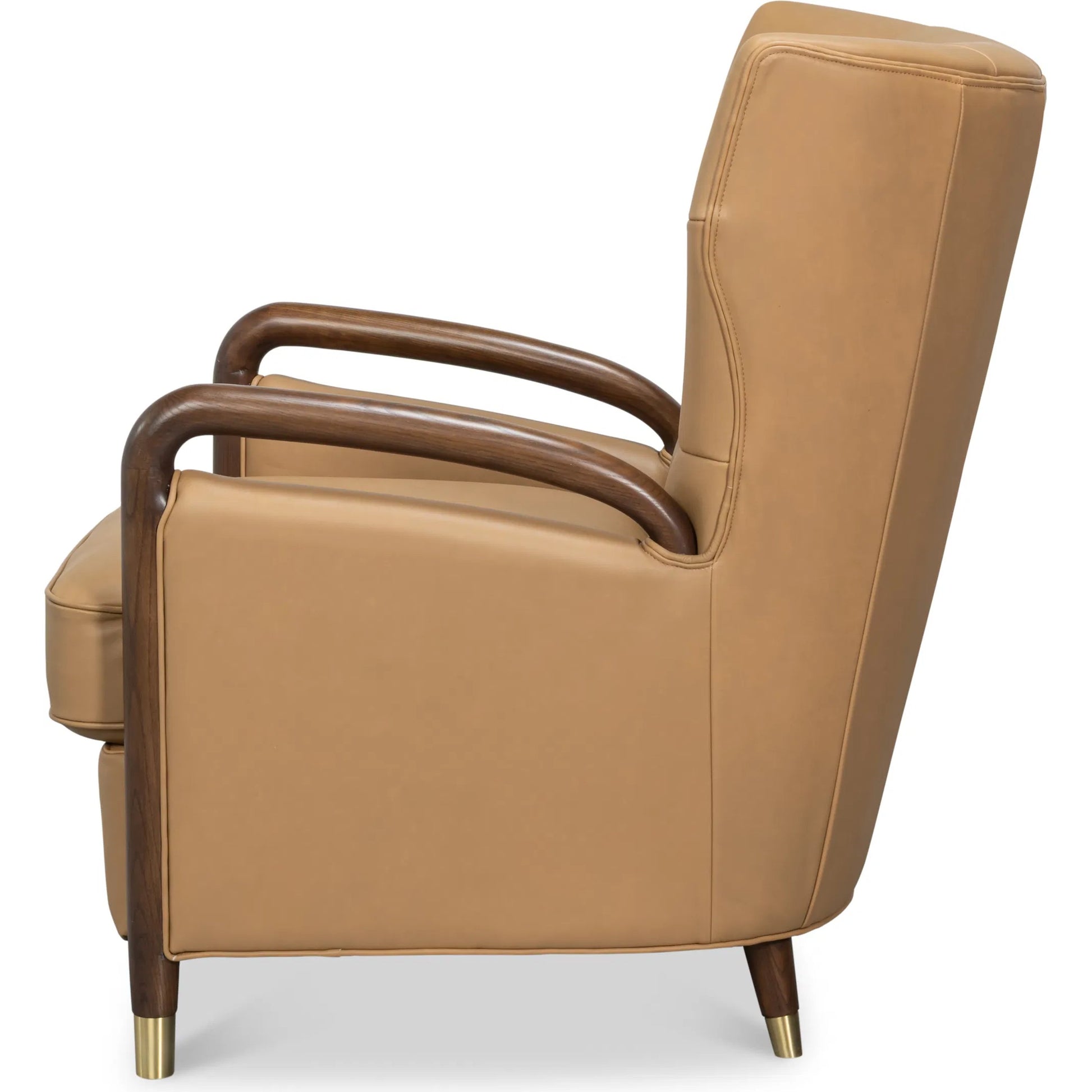 Alastair Chair by Sarreid Ltd.. Made from leather in a traditional style.