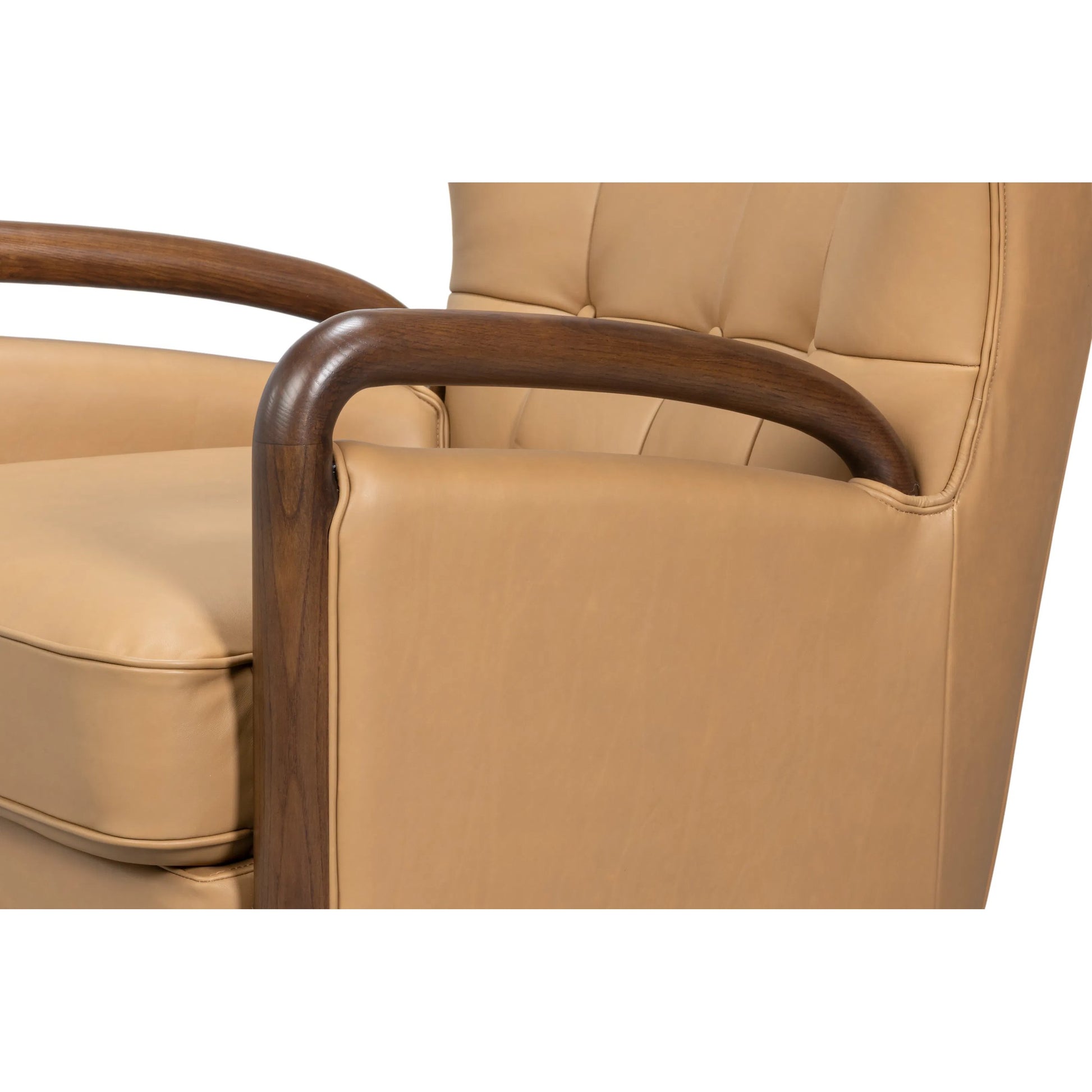 Alastair Chair by Sarreid Ltd.. Made from leather in a traditional style.